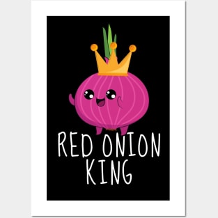 Red Onion King Funny Posters and Art